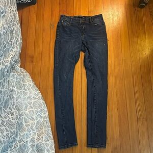 Dark blue stretchy Fashion Nova skinny jeans